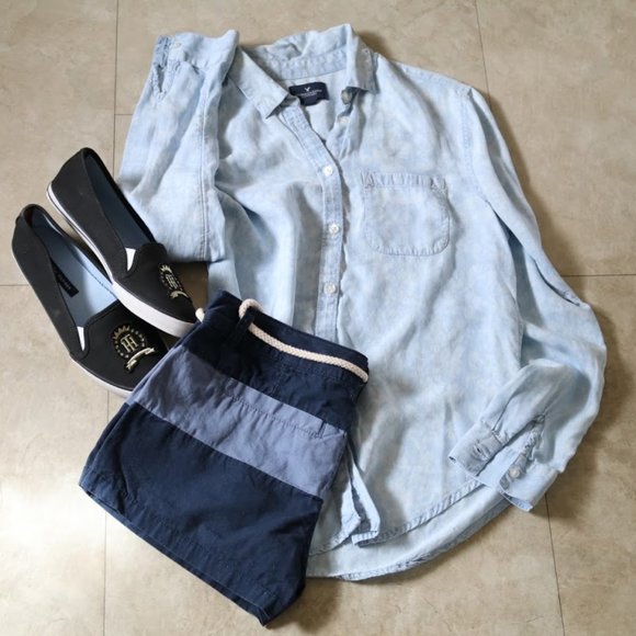 3/$15 OLD NAVY Nautical Colorblock Striped Cotton Shorts - Size 2 - Picture 16 of 16